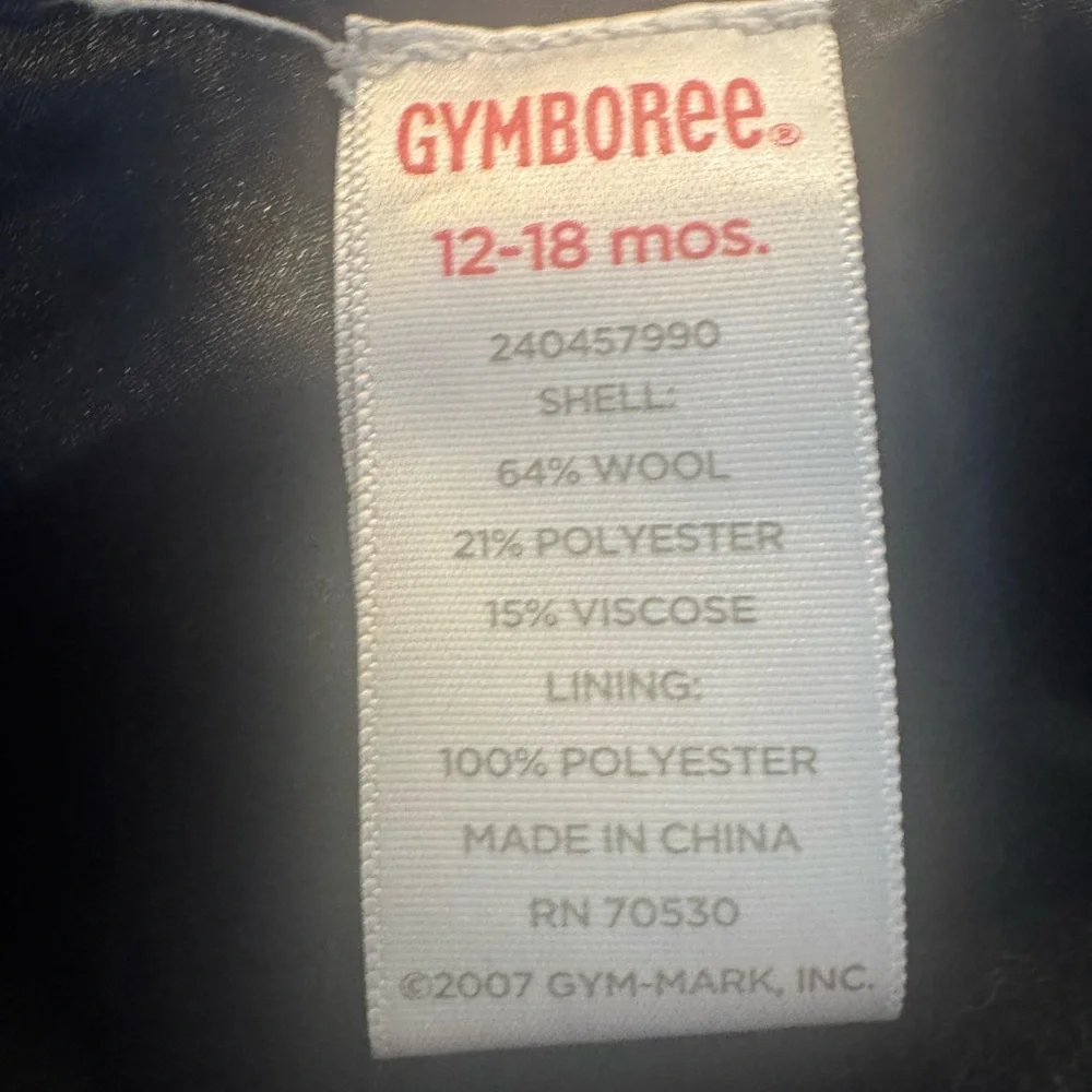 Gymboree Black Pea Coat for Kids